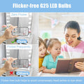 Hansang Vanity Light Bulb 5000K Daylight 8 Pack G25 LED Globe Light Bulb for Bathroom Vanity Mirror Decorative,E26 Medium Base, 5W 60W
