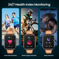 Smart Watch for Men Fitness Tracker: 1.96" Military Smartwatches with Bluetooth Call Three Lights Flashlight Watch Compatible Android Ios Phone