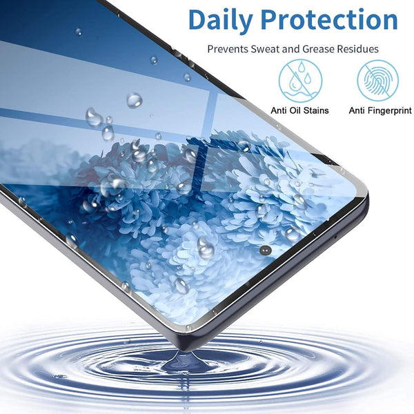 Galaxy S20 FE Screen Protector and Camera Protector, [3 Screen Protectors+3 Camera Protectors][Support Fingerprint] Tempered Glass Screen