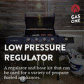 Gasone Propane Regulator 3 Feet Universal QCC1 Grill Replacement with 42 Inches Hose for Most LP Gas Grill, Heater and Fire Pit Table, 3/8" Female