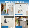 LOVIMAG Black Magnetic Hooks, 30Lbs Strong Magnetic Hooks Heavy Duty with Epoxy Coating for Refrigerator, Magnetic Cruise Hooks for Hanging,