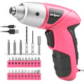 Hi-Spec Small Electric Screwdriver, Mini Drill Set, Rechargeable 3.6V Cordless Screwdriver with 26 Driver Bits, Power Tool for Small Projects &