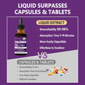 Valerian Root Sleep Support Drops, Passion Flower, Chamomile, Lavender, Soursop Leaves, & Hibiscus Herb Extract Supplement Tincture for Sleep