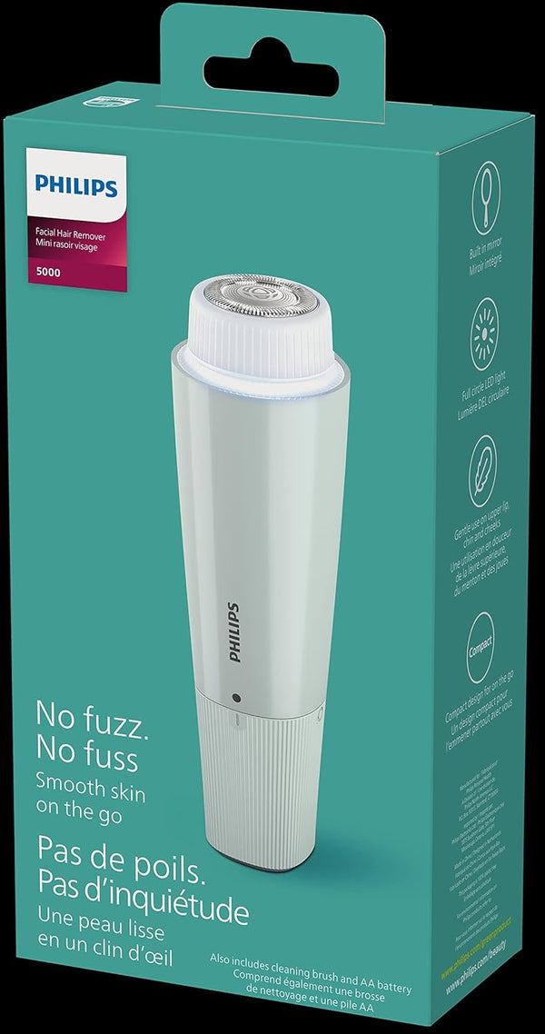 Philips Beauty Series 5000 Electric Shaver and Personal Groomer for Women, Cordless & Compact, Hypoallergenic Head, Gentle & Quick Hair Removal
