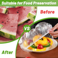 90Pcs Reusable Elastic Food Bowl Storage Covers, Sublaga Bowl Covers, Variety of 5 Translucent Stretchable Sizes and Colorful Dish Plate Covers,