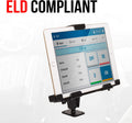 Tackform Metal Locking Tablet Mount for Car, Truck or Semi [ELD Ready] Heavy Duty Drill Base -Compatible with Ipad, Galaxy and Other Tablets with