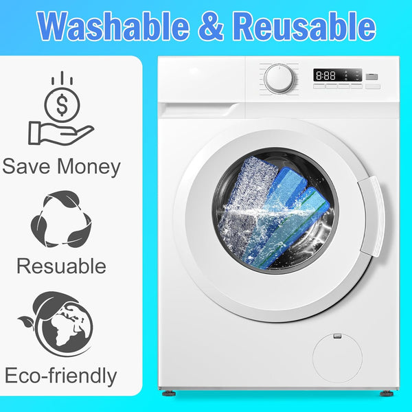 6 Pack Reusable Microfiber Pad for Bona Mop, 6 Pack Value - Use with Bona Mops, Includes 2 Pack Dusting Pad, 2 Pack Cleaning Pad and 2 Pack Deep