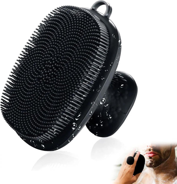 VWMYQ Face Scrubber, Pore Scrubber Silicone Face Scrubber for Men,Silicone Face Wash Brush Manual Waterproof Cleansing Skin Care Face Brushes for