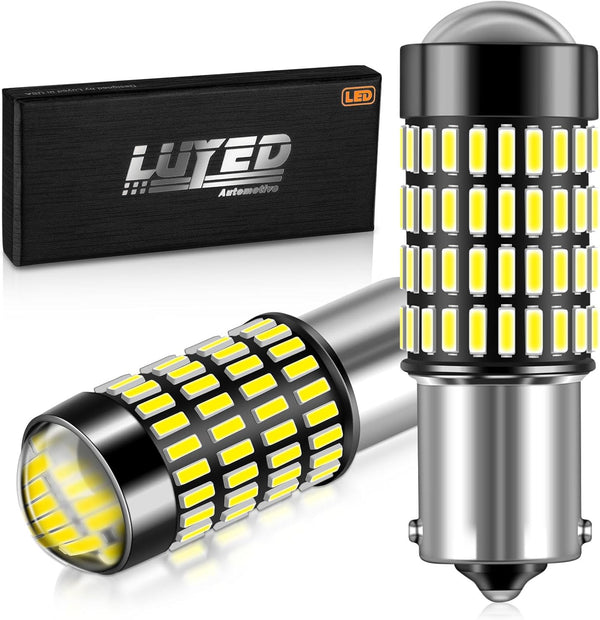 LUYED 1156 1141 LED Bulb 3400 Lumens Extremely Bright 1003 7506 BA15S P21W LED Light Bulbs for Backup Reverse Tail Turn Signal Lights,Xenon