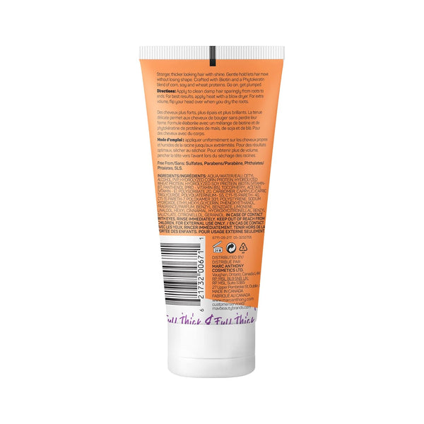 Marc Anthony Styling Hair Cream, Instantly Thickening Biotin & Vitamin E Hair Cream, Lightweight Hold for Thicker & Fuller Volumizing Product for