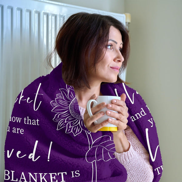 Get Well Gifts for Women after Surgery - Hug Blanket - Thinking of You Gift for Mom Friend Sister - Feel Better Inspirational Gifts for Women -