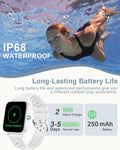 Smart Watches for Women Men [Make/Answer Calls/Ai Voice/Female Health] Android Phones Iphone Compatible, 1.83âFitness Tracker Watch for Women