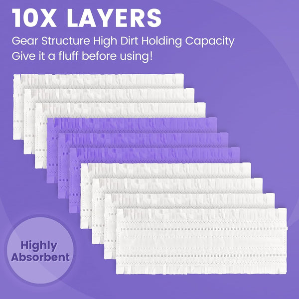 20 Pack Disposable Mopping Pads Compatible with Swiffer Powermop Multi-Surface Mop Pad Refills and Swiffer Powermop Wood Mop for Floor Cleaning,