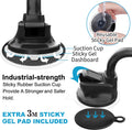 Apps2Car Magnetic Car Phone Holder Mount [6 Strong Magnets], Cell Phone Holder Car [Suction Cup], Phone Car Holder Mount [Windshield Dashboard]