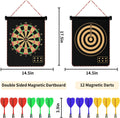 Mixi Magnetic Dart Board Outdoor Game for Kids with 12 Darts, Best Toys Gifts for Teenage Boys Girls Age 5 6 7 8 9 10 11 12 13 14 15 16 Years
