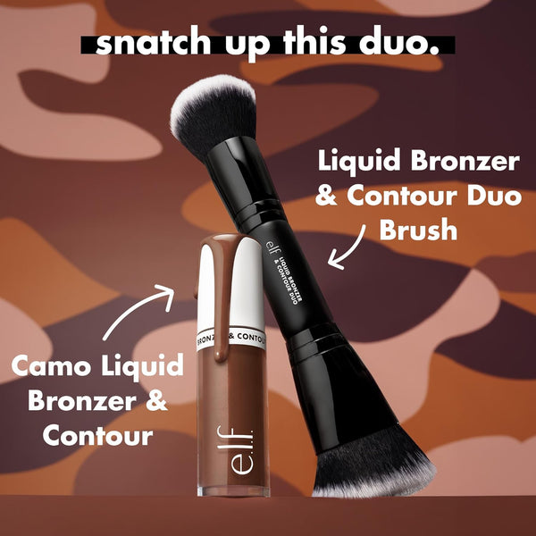 E.L.F. Camo Liquid Bronzer & Contour, Silky Highly Pigmented Formula, Creates a Long-Lasting Bronzed Glow & Natural Look, Vegan & Cruelty-Free, 3