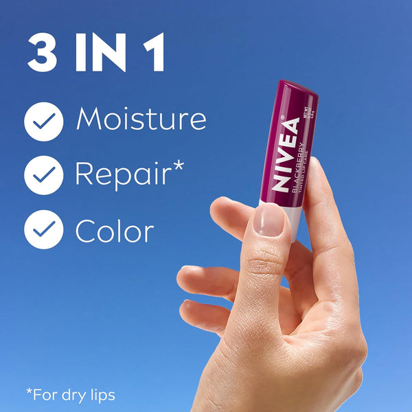 Nivea Lip Balm - Blackberry Shine - 0.17Oz, 0.17 Oz