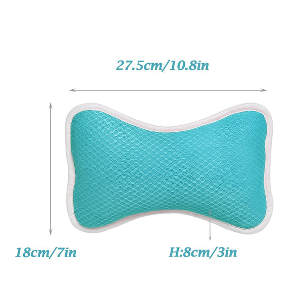 Comfortable Bath Pillow with Suction Cups, Supports Neck and Shoulders Home Spa Pillows for Bathtub, Hot Tub, Bathtub Head Rest Pillow Relax &
