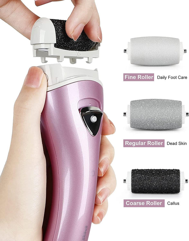 Electric Foot Callus Remover, Electronic Foot File Pedicure Kits, Rechargeable Portable Callus Remover for Feet, Profess