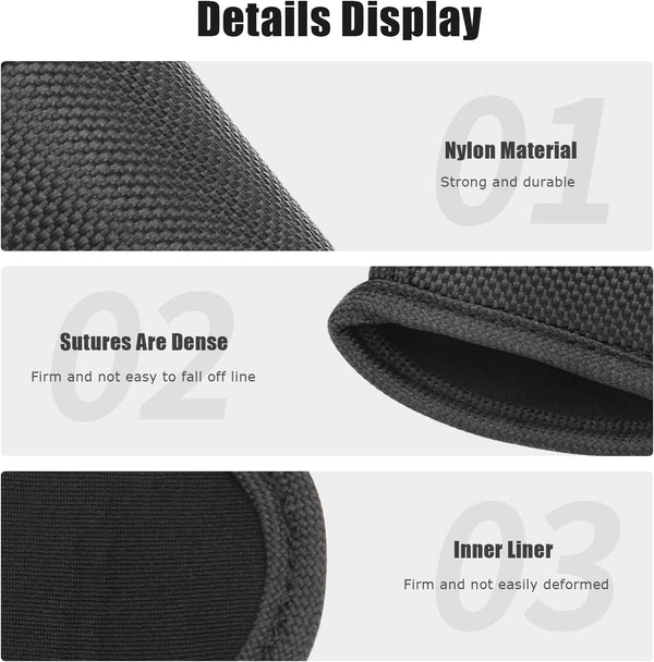 Flashlight Holster for Duty Belt, Open Top D Cell Compact Light Holder Case, Nylon Light Holster Pouch Uiinosoo Carry Tactical Torch Handheld