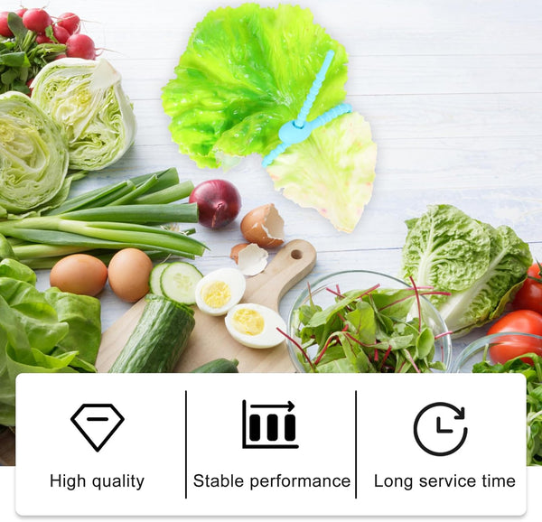 8Pcs Food Grade Ties Reusable Kitchen Food Binding Bands Multi Purpose Vegetable Ties Bag Clips Sealing Organizing