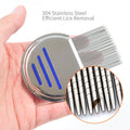 9 Pcs Lice Combs, Flea Combs, Hair Comb Double Sided Fine Tooth Combs, Removal Dandruff Comb with Metal Teeth, Stainless Steel Louse and Nit Comb