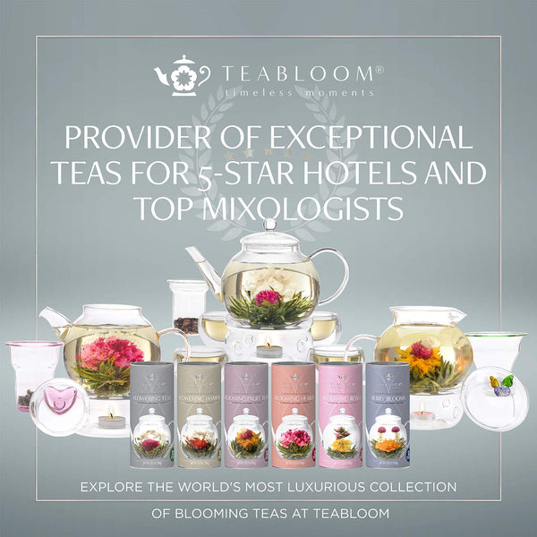 Teabloom Exceptional Loose Leaf Tea Chest, World'S Largest Tea Collection with 24 Varieties of USDA Certified Organic Black, Green, White, Oolong,