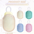 Sunnyray Bath Body Exfoliating Soap Saver, Exfoliator Scrubber Pouch 4 Colors, Bath Loofah Sponge Body Scrubber Shower Sponge Exfoliating Mesh