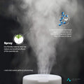 ASAKUKI 300ML Essential Oil Diffuser, Quiet 5-In-1 Premium Humidifier, Home Fragrance Aroma Diffuser with 7 LED Color Changing Light and Auto-Off