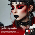 Afflano Red Black Eyeshadow Goth Makeup Palette, Vampire Blood Red Halloween Makeup Palette, Burgundy Dark Smokey Eye Shadow Palette Pigmented,