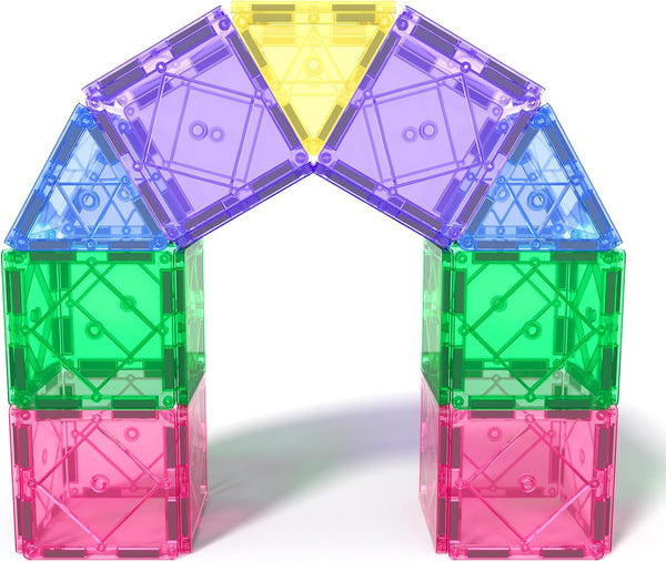 Magnetic Tiles Toddler Toys Magnetic Building Blocks for Kids Ages 3-12 STEM Educational Toys for Girls & Boys Sensory Play for Preschool Learning