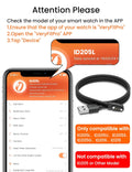 Sinoacc Smart Watch Charger for Skg Letsfit Cubitt Yamay Willful Fitpolo Tozo Wyze Umidigi Blackview 3.3Ft USB Magnetic Charging Cable Cord for