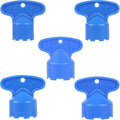 5 Pcs Cache Faucet Key Removal Wrench Tool with 5 Sizes M16.5, M18.5, M21.5, M22.5, M24 Recessed Aerator Key Sink Faucet Removal Tool