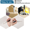 2Pcs Heavy Duty Automatic Center Punch, 5'' Premium Steel Spring Loaded Center Hole Punch, Adjustable Spring Impact Center Marker Scriber Tool for