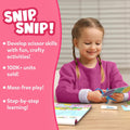 Skillmatics Scissor Skills Activity Book - Snip Snip Unicorns & Princesses, 25 Fun Cutting & Creative Activities for Preschoolers, 2 Child-Safe