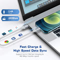 [Apple Mfi Certified] Short Iphone Charger 1Ft 2Pack,Usb a to Lightning Cord Nylon Braided 12 Inch Fast Charging Iphone Cable Compatible with