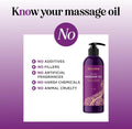 Lavender Massage Oil for Couples Relaxation - Non Greasy Non Staining Irresistibly Silky Full Body Massage Oil for Massage Therapy with Lavender