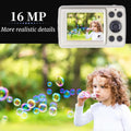 Mini Digital Camera, 720P HD Compact Portable Camcorder with 2.4 inches LCD Screen 16MP 30FPS Support 32GB Memory Card for Children, Teenagers and