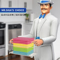 MR.SIGA Microfiber Cleaning Cloth,Pack of 12,Size:12.6" X 12.6
