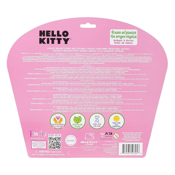 Hello Kitty 10 Piece Plant Based Lip Gloss, Girls Party Favors, First Makeup Set for Girl, Perfect for Parties, Sleepovers, and Birthday Gifts,