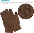 Bad Piggies Winter Gloves for Men, Touch Screen Warm Gloves with Thermal Soft Knit Fleece Lining for Running Driving Hiking