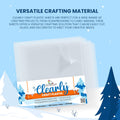 Bearly Art Clearly Craft Plastic - Crystal Clear Acetate Sheets for Crafts 12X12 - .007" - BPA Free - Compatible with Cricut and More - 25 Pack