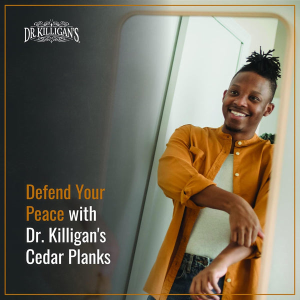 Dr. Killigan'S Cedarwood Planks - Cedar Blocks for Clothes Storage, Great Alternative to Moth Balls for Closet, Drawer Deodorizer, Sustainably