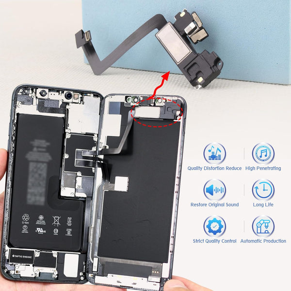 Earpiece Speaker for Iphone 11 Pro Ear Speaker Replacement for Iphone 11 Pro Speaker Replacement Light Proximity Sensor Flex Cable Earphone