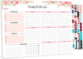 Weekly to Do List Notepad, 8.5''X11'' Weekly Desk Planner with 52 Tear off Sheets Undated Weekly Planner Habit Tracker & Productivity Organizer