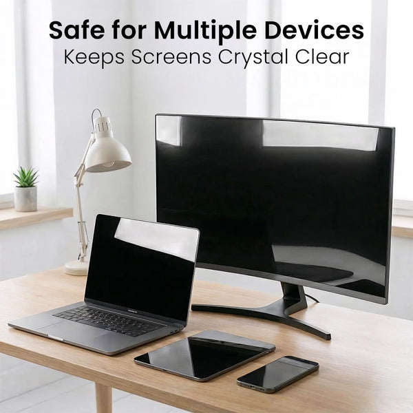 Screen Cleaner Spray - TV Screen Cleaner Spray and Microfiber Cloth Kit, Computer Screen Cleaner & Car Screen Cleaner for TV, Monitor, Laptop,