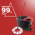 [2026 New Version] Mop Head Replacement - 40% More Cleaning Power，3 Pack Spin Mop Replacement Head for Easy Wring 1-Tank System, Easy Cleaning,