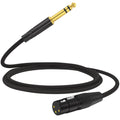 HOSONGIN XLR Female to 1/4 TRS Male Balanced Cable, 6.35Mm Balanced Stereo Jack Cable with 3-Pin Connector, Nylon Braided for Live Sound,