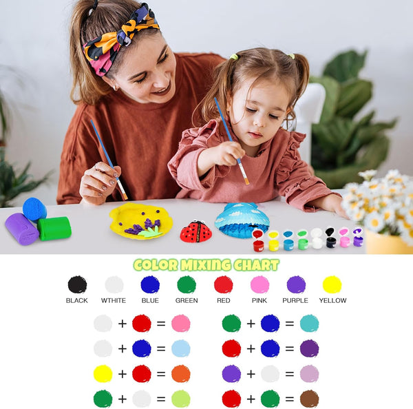 Nicmore Kids Sea Shell Art & Crafts: Glow in the Darkness Painting Kits Crafts for Age 4-6 4-8 8-12 Gift for Boys Girls Art Supplies Activities