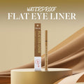 NOON'S up Flat Eye-Liner - Waterproof Liquid Eyeliner Pen | Ultra-Slim & Bold Honey Brown Eyeliner Liquid | Quick Dry Waterproof Eyeliner Pen